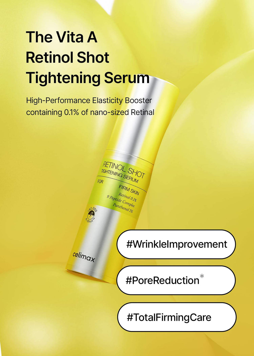 Celimax The Vita-A Retinol Shot Tightening Serum 30ml | Retinol Wrinkle ...