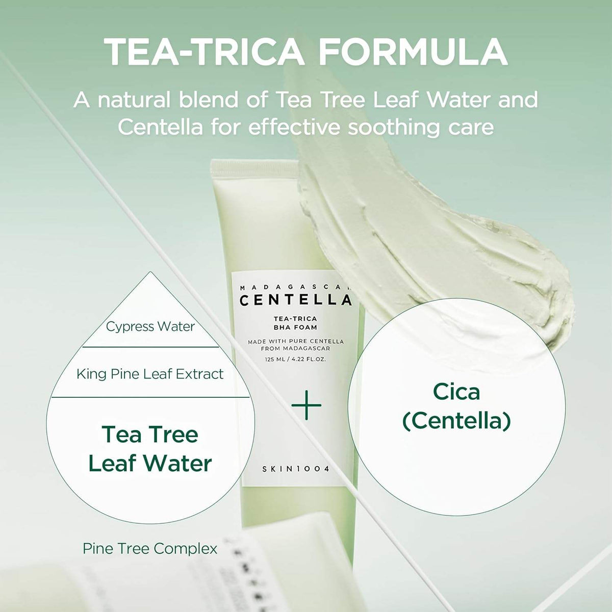 SKIN1004 Madagascar Centella Tea-Trica BHA Foam