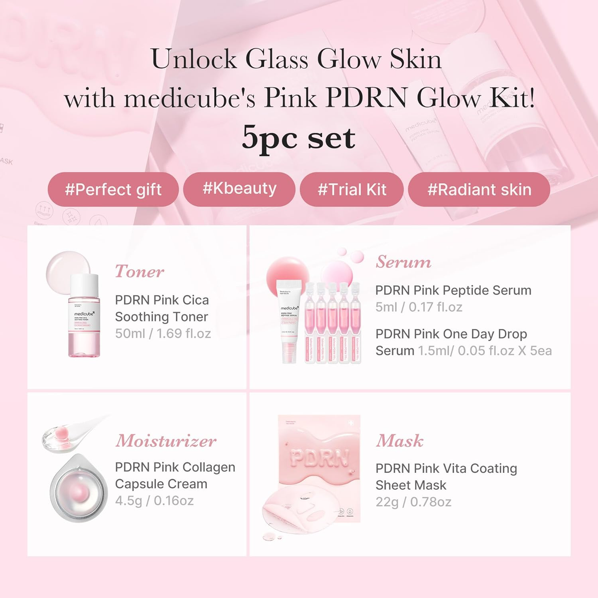 Medicube PDRN Pink Skincare Trial Kit